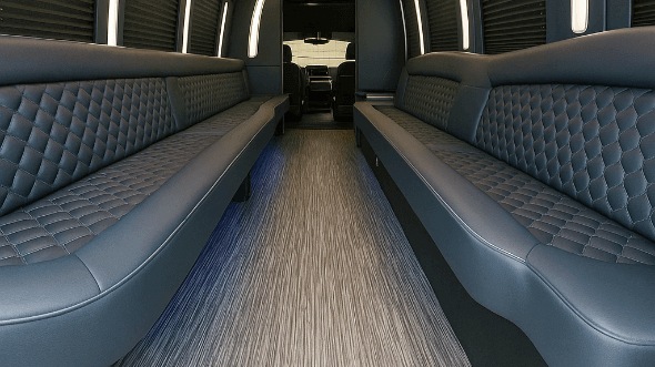 Interior of Grand Junction Party Bus Company's 30 Passenger Party Bus in Grand Junction