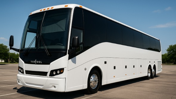Exterior of Denver Party Bus Company's 40 Passenger Party Bus in Denver