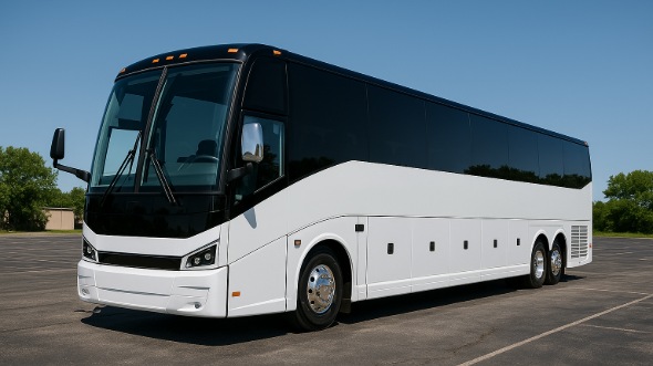Exterior of Highlands Ranch Party Bus Company's 40 Passenger Party Bus in Highlands Ranch