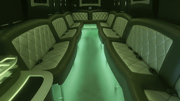 Interior of Castle Rock Party Bus Company's 40 Passenger Party Bus in Castle Rock