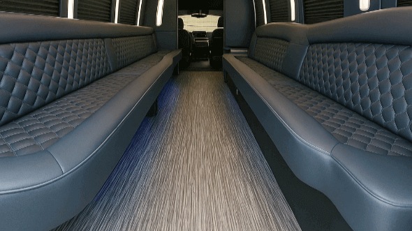 Interior of Lakewood Party Bus Company's 40 Passenger Party Bus in Lakewood