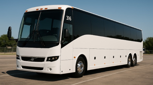Exterior of Colorado Party Bus Company's 55 Passenger Charter Bus in Colorado