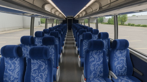 Interior of Colorado Party Bus Company's ADA Charter Bus in Colorado