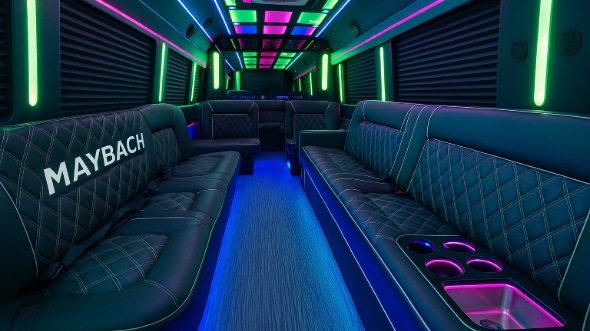 colorado 25 passenger party bus inside