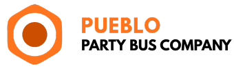pueblo party bus company logo